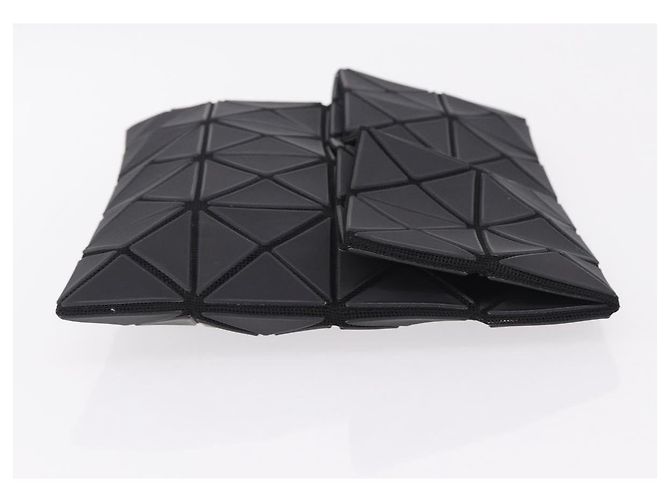 Borsa a pochette ISSEY MIYAKE BAO BAO PVC Pelle Nero Argento Auth 204271A - vista 3