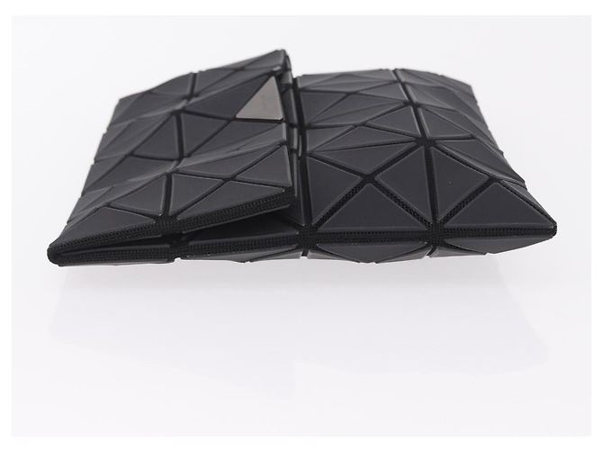 Borsa a pochette ISSEY MIYAKE BAO BAO PVC Pelle Nero Argento Auth 204271A - vista 4