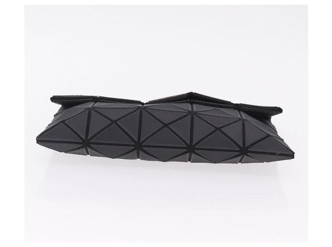 Borsa a pochette ISSEY MIYAKE BAO BAO PVC Pelle Nero Argento Auth 204271A - vista 6