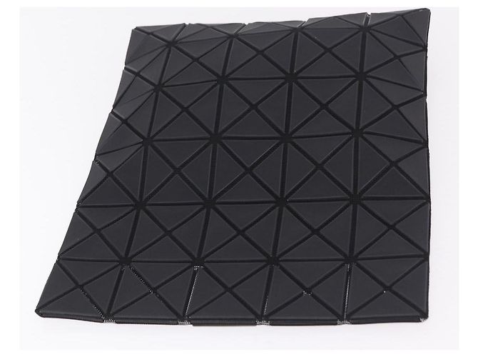 Borsa a pochette ISSEY MIYAKE BAO BAO PVC Pelle Nero Argento Auth 204271A - vista 9