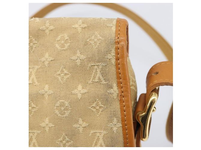 LOUIS VUITTON Monogram Mini Belanger Shoulder Bag Beige M92674 LV Auth 205875 Monograma - vista 20