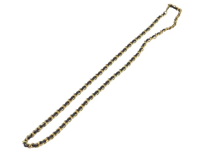 CHANEL Halskette Metall Goldfarben CC Auth bs37528 - Ansicht 2
