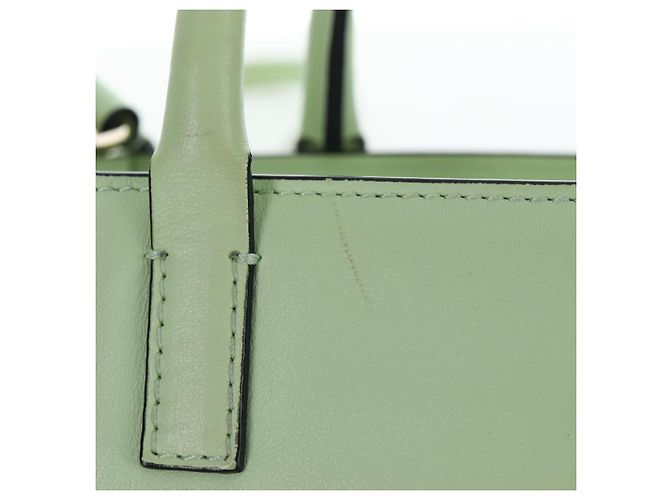 Sac à main Valentino en cuir 2way Vert Or Auth 206792A Doré - vue 3