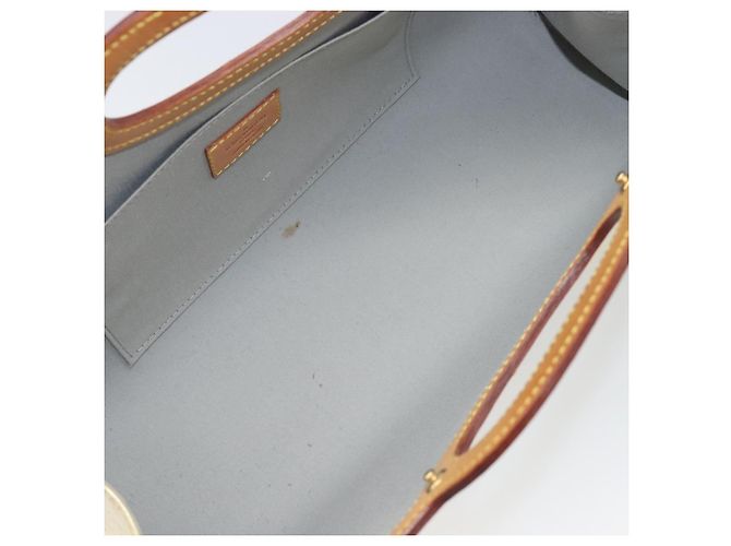 LOUIS VUITTON Monogram Vernis Roxbury Drive Hand Bag Perle M91374 LV Auth 206602 - vista 11