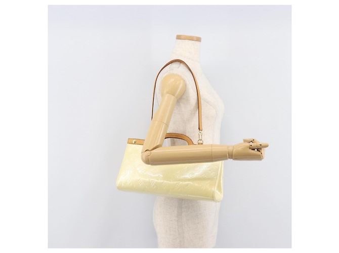 LOUIS VUITTON Monogram Vernis Roxbury Drive Hand Bag Perle M91374 LV Auth 206602 - vista 28