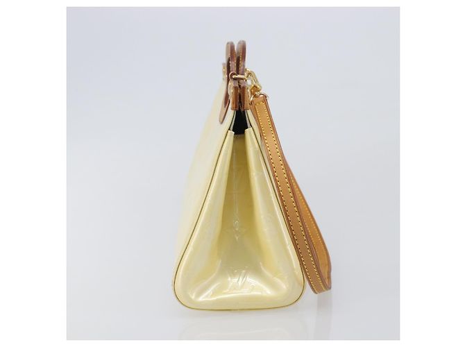 LOUIS VUITTON Monogram Vernis Roxbury Drive Hand Bag Perle M91374 LV Auth 206602 - vista 4