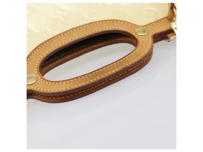 LOUIS VUITTON Monogram Vernis Roxbury Drive Hand Bag Perle M91374 LV Auth 206602 - vista 6