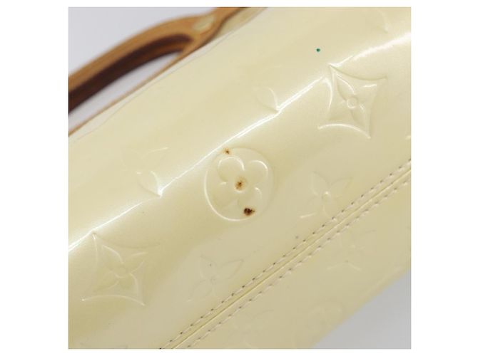 LOUIS VUITTON Monogram Vernis Roxbury Drive Hand Bag Perle M91374 LV Auth 206602 - vista 9