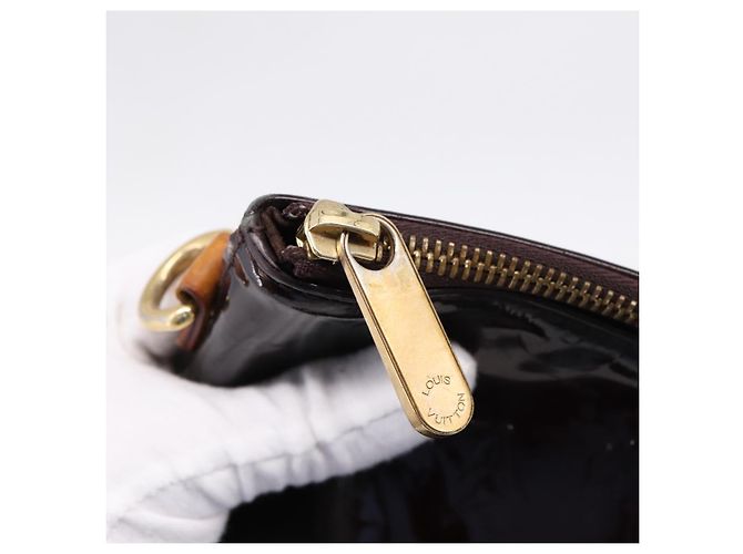 Bolso Tote LOUIS VUITTON Monogram Vernis Bellevue GM Amarante M93589 Auth ka6486 Burdeos - vista 10