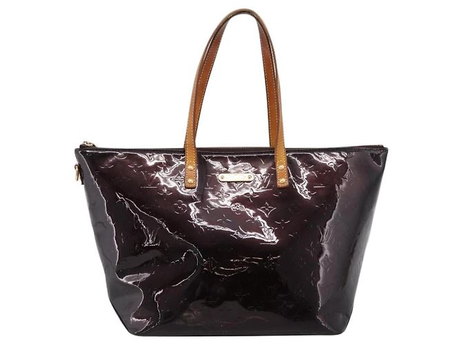 Bolso Tote LOUIS VUITTON Monogram Vernis Bellevue GM Amarante M93589 Auth ka6486 Burdeos - vista 13