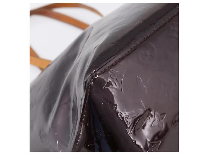 Bolso Tote LOUIS VUITTON Monogram Vernis Bellevue GM Amarante M93589 Auth ka6486 Burdeos - vista 14