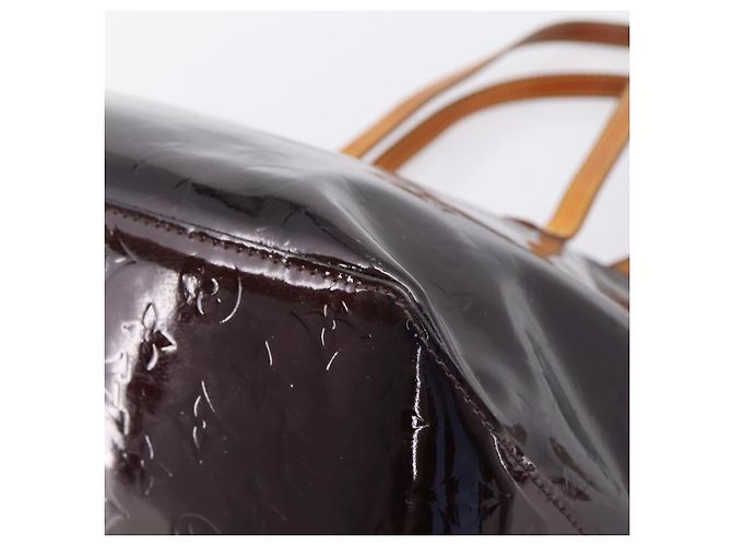 Bolso Tote LOUIS VUITTON Monogram Vernis Bellevue GM Amarante M93589 Auth ka6486 Burdeos - vista 15