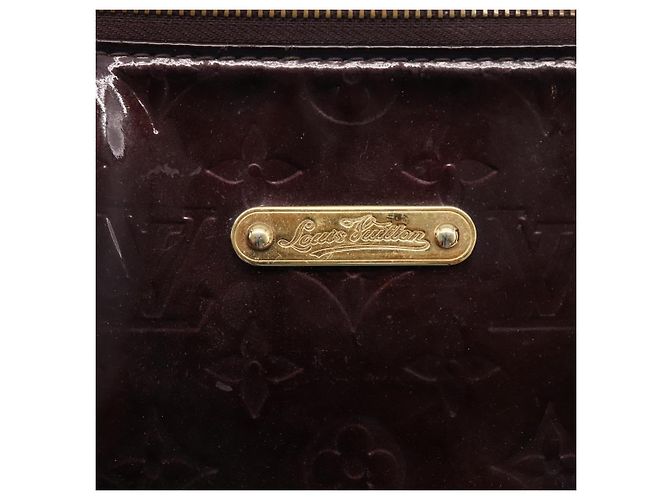 Bolso Tote LOUIS VUITTON Monogram Vernis Bellevue GM Amarante M93589 Auth ka6486 Burdeos - vista 17