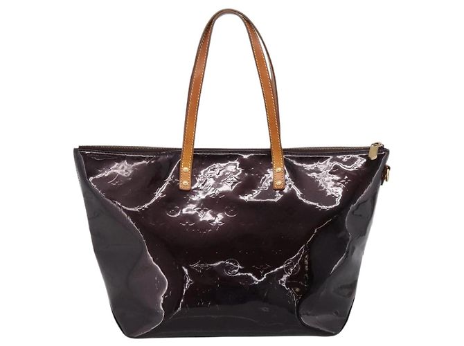 Bolso Tote LOUIS VUITTON Monogram Vernis Bellevue GM Amarante M93589 Auth ka6486 Burdeos - vista 2