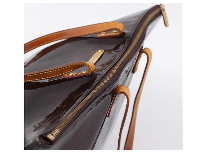 Bolso Tote LOUIS VUITTON Monogram Vernis Bellevue GM Amarante M93589 Auth ka6486 Burdeos - vista 6