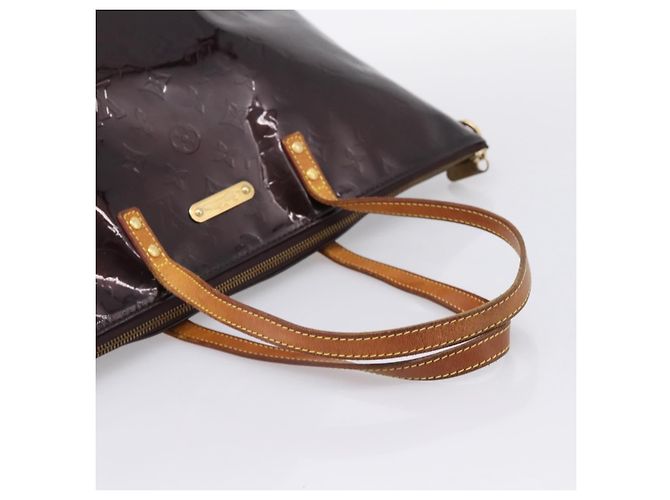 Bolso Tote LOUIS VUITTON Monogram Vernis Bellevue GM Amarante M93589 Auth ka6486 Burdeos - vista 7