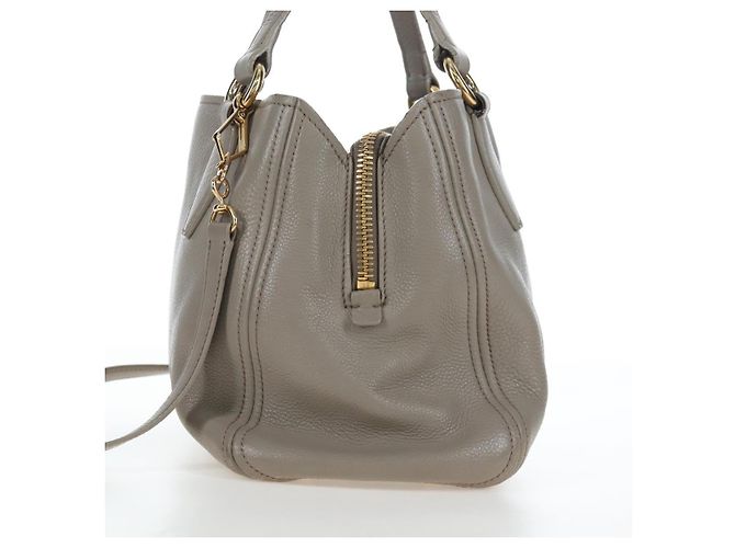 Miu Miu Handtasche Leder 2way Beige Gold Auth 202505A Golden - Ansicht 3