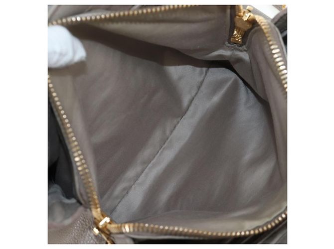 Miu Miu Handtasche Leder 2way Beige Gold Auth 202505A Golden - Ansicht 31
