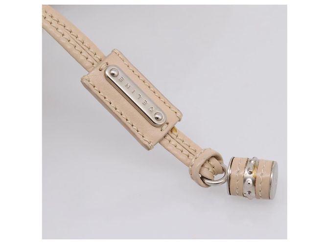 Céline Borsa a mano CELINE Bitter Sweet in pelle Ivory Auth 205386 Crudo - vista 19