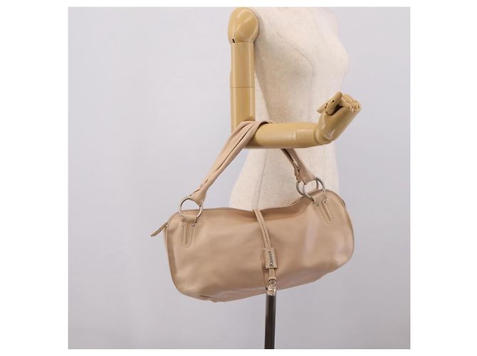 Céline Borsa a mano CELINE Bitter Sweet in pelle Ivory Auth 205386 Crudo - vista 26