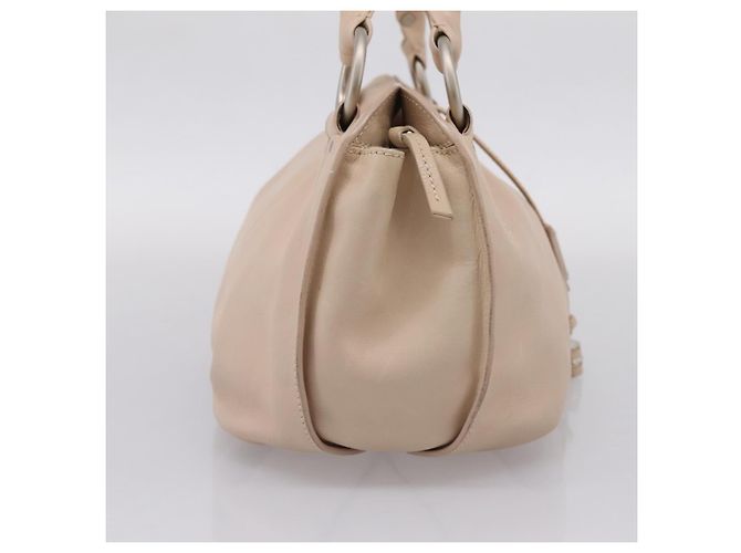 Céline Borsa a mano CELINE Bitter Sweet in pelle Ivory Auth 205386 Crudo - vista 3