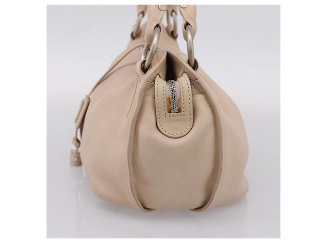 Céline Borsa a mano CELINE Bitter Sweet in pelle Ivory Auth 205386 Crudo - vista 4
