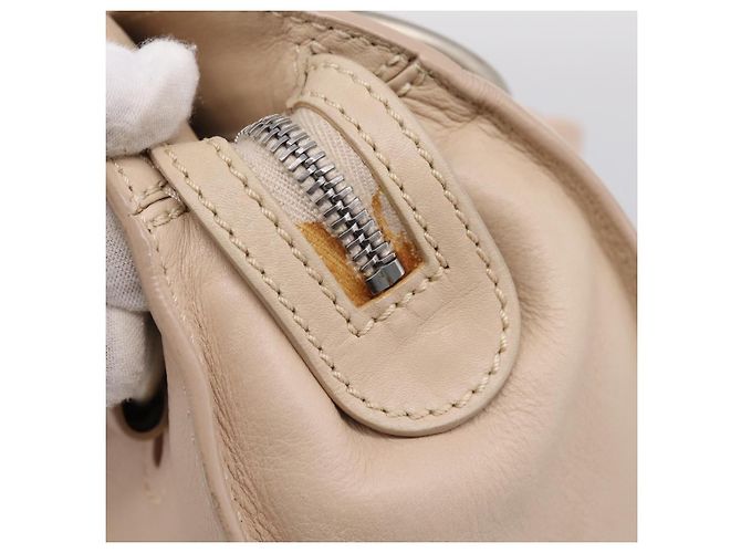 Céline Borsa a mano CELINE Bitter Sweet in pelle Ivory Auth 205386 Crudo - vista 5