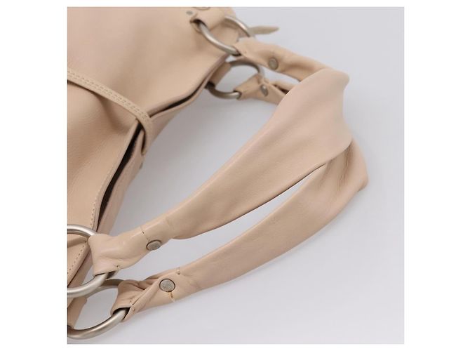 Céline Borsa a mano CELINE Bitter Sweet in pelle Ivory Auth 205386 Crudo - vista 8