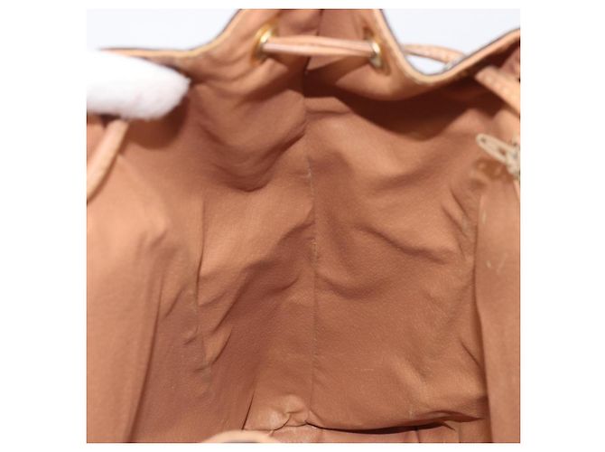 Céline Mochila CELINE Macadam Canvas PVC Leather Brown Gold Auth ep16108 Castaño Dorado - vista 28