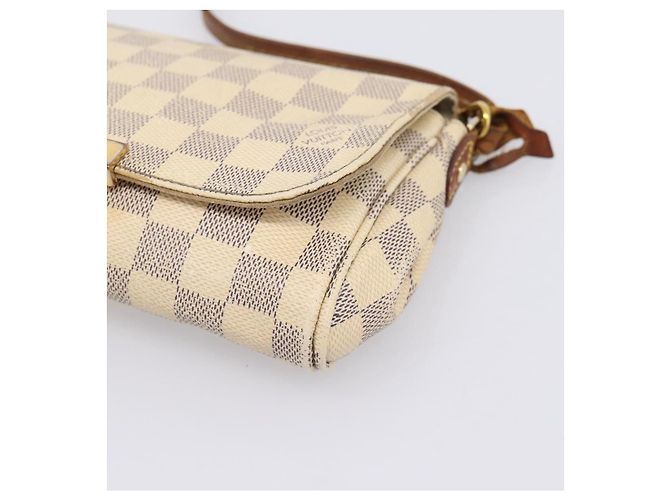 LOUIS VUITTON Damier Azur Favorit PM Shoulder Bag 2way N41277 LV Auth BA15771 - vista 10