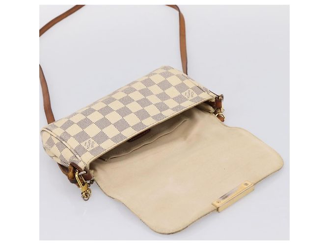 LOUIS VUITTON Damier Azur Favorit PM Shoulder Bag 2way N41277 LV Auth BA15771 - vista 11