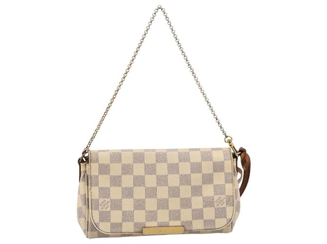 LOUIS VUITTON Damier Azur Favorit PM Shoulder Bag 2way N41277 LV Auth BA15771 - vista 13