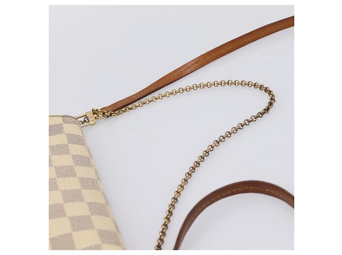 LOUIS VUITTON Damier Azur Favorit PM Shoulder Bag 2way N41277 LV Auth BA15771 - vista 14