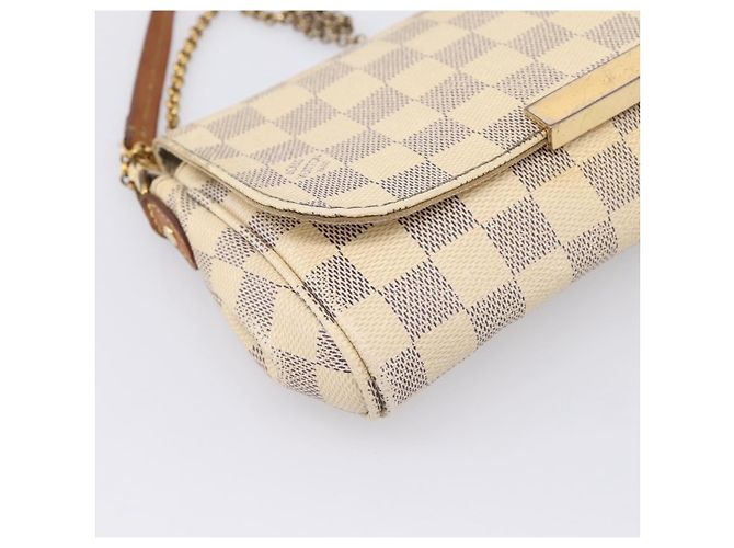 LOUIS VUITTON Damier Azur Favorit PM Shoulder Bag 2way N41277 LV Auth BA15771 - vista 16