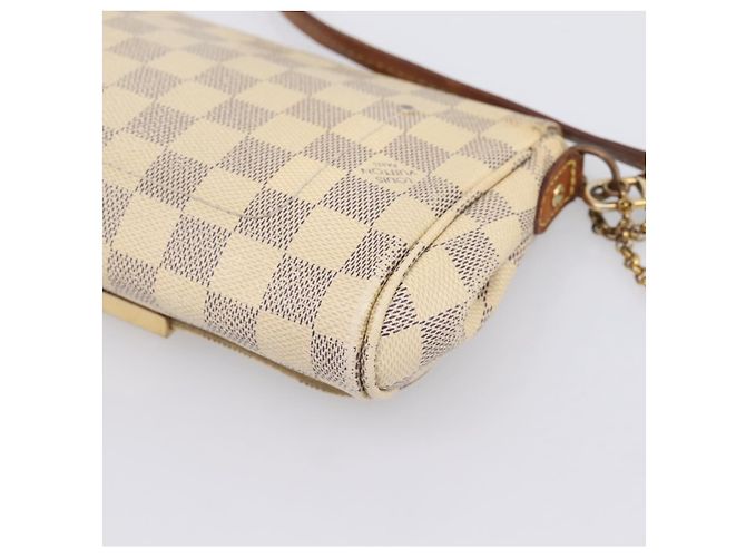 LOUIS VUITTON Damier Azur Favorit PM Shoulder Bag 2way N41277 LV Auth BA15771 - vista 17