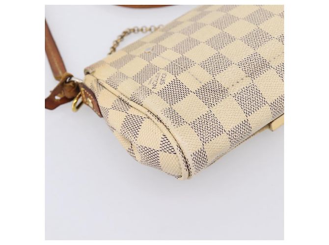 LOUIS VUITTON Damier Azur Favorit PM Shoulder Bag 2way N41277 LV Auth BA15771 - vista 18