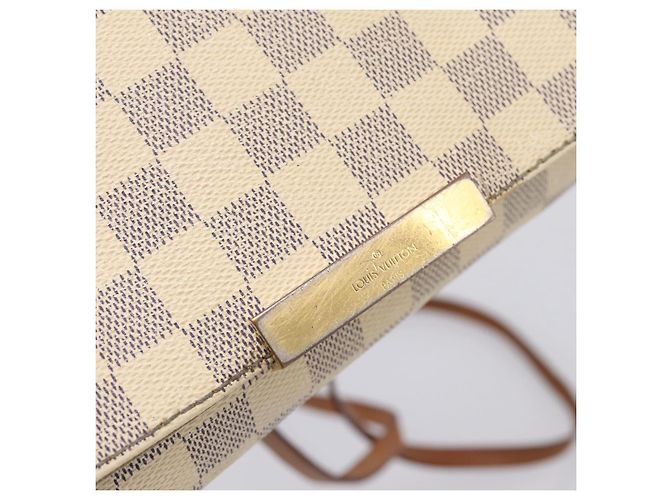 LOUIS VUITTON Damier Azur Favorit PM Shoulder Bag 2way N41277 LV Auth BA15771 - vista 19