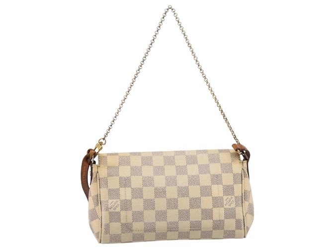 LOUIS VUITTON Damier Azur Favorit PM Shoulder Bag 2way N41277 LV Auth BA15771 - vista 2