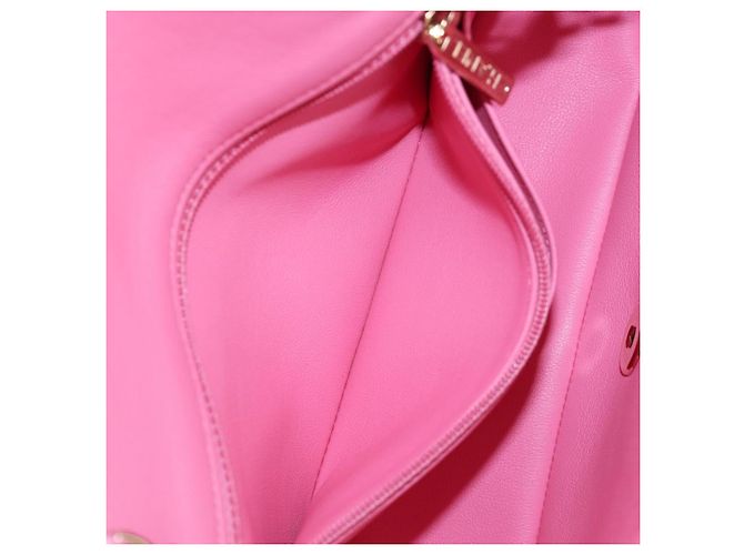 CHANEL Mini Matelasse 19 Single Flap Chain Shoulder Bag Tweed Auth BA16210SM Pink - Ansicht 26