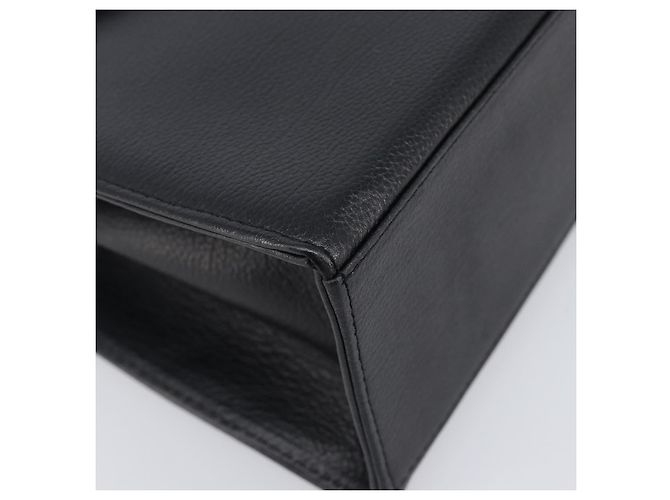 Autre Marque Borsa a mano Saint Laurent YSL in pelle nera e oro autentica am12705V Nero D'oro - vista 14