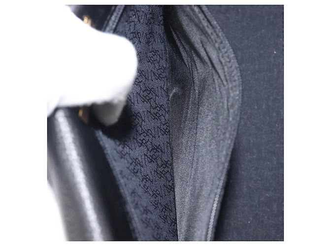 Autre Marque Borsa a mano Saint Laurent YSL in pelle nera e oro autentica am12705V Nero D'oro - vista 21