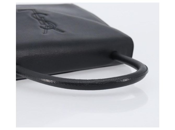 Autre Marque Borsa a mano Saint Laurent YSL in pelle nera e oro autentica am12705V Nero D'oro - vista 7