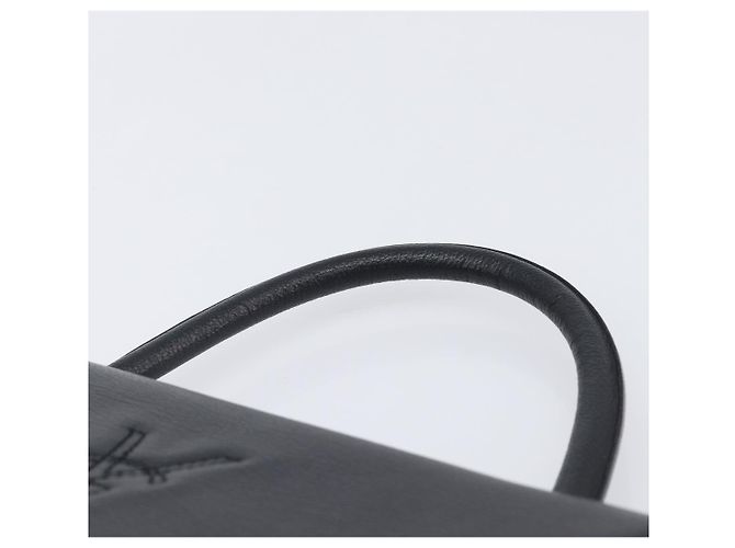 Autre Marque Borsa a mano Saint Laurent YSL in pelle nera e oro autentica am12705V Nero D'oro - vista 8