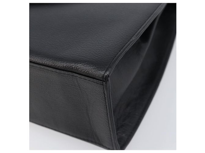 Autre Marque Borsa a mano Saint Laurent YSL in pelle nera e oro autentica am12705V Nero D'oro - vista 9
