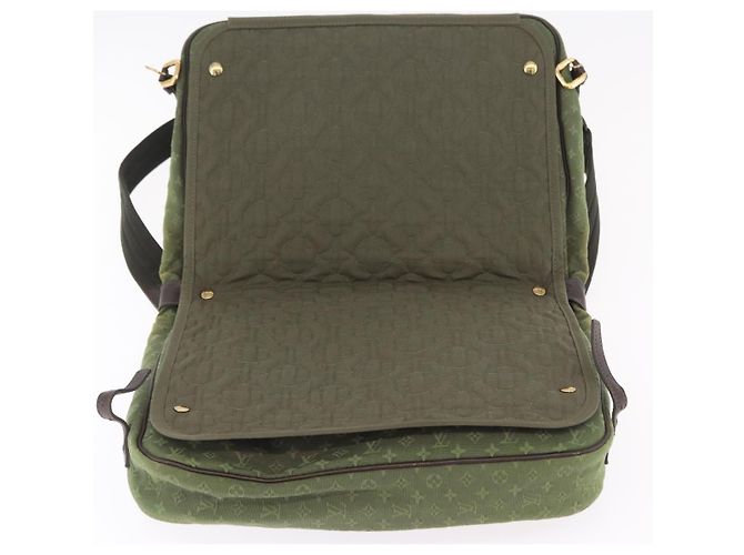LOUIS VUITTON Monogram Mini Sac Maman Bag TST Khaki M42351 LV Auth ep16254 Cachi - vista 23