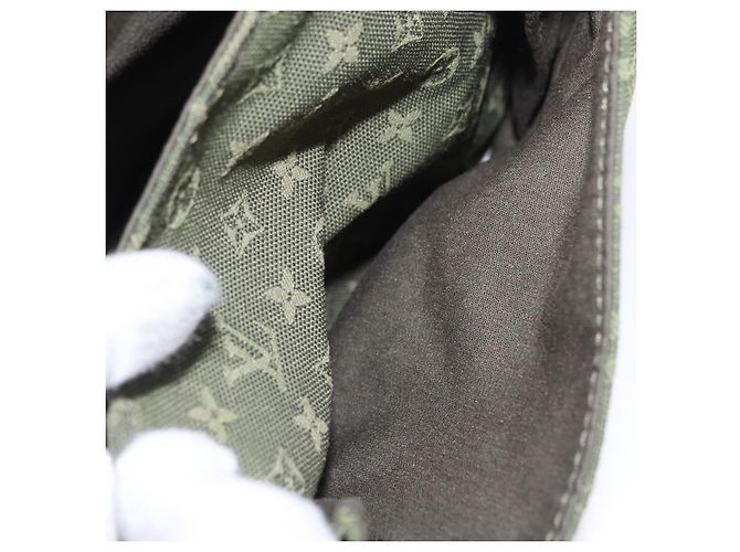 LOUIS VUITTON Monogram Mini Sac Maman Bag TST Khaki M42351 LV Auth ep16254 Cachi - vista 29