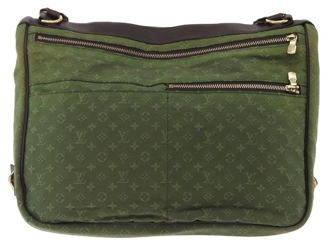 LOUIS VUITTON Monogram Mini Sac Maman Bag TST Khaki M42351 LV Auth ep16254 Cachi - vista 3