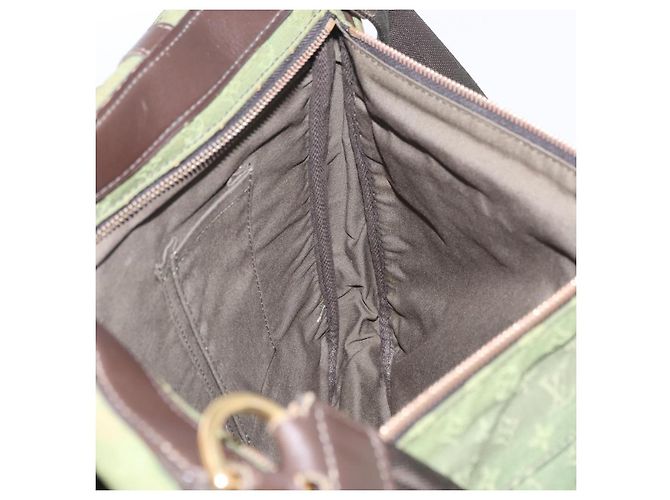 LOUIS VUITTON Monogram Mini Sac Maman Bag TST Khaki M42351 LV Auth ep16254 Cachi - vista 31