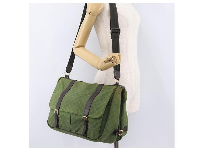 LOUIS VUITTON Monogram Mini Sac Maman Bag TST Khaki M42351 LV Auth ep16254 Cachi - vista 33
