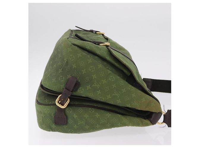 LOUIS VUITTON Monogram Mini Sac Maman Bag TST Khaki M42351 LV Auth ep16254 Cachi - vista 4